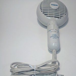 Vintage Curl Dazzler 1250 Blow Dryer Heats up fast Dual voltage 2 speed High/Low